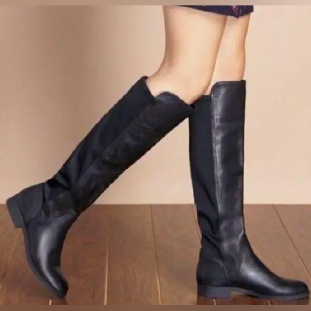 Frye Molly Gore Tall Leather Boots